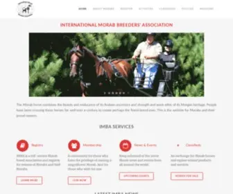 Morab-Imba.com(International Morab Breeders' Association) Screenshot