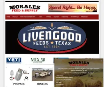 Moralesfeedandsupply.com(Morales Feed & Supply) Screenshot