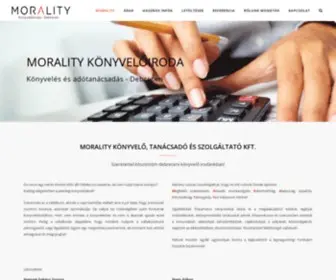 Morality.hu(Könyvelőirodánk tanácsokkal látja el ügyfeleit a megalakulástól kezdve) Screenshot