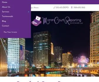 Morancourtreportingchicago.com(Chicago's best certified court reporters) Screenshot