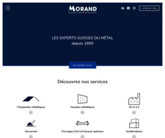 Morand-SA.ch(Morand Constructions métalliques) Screenshot