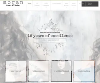 Moranlaser.com(Moran Laser & Salon) Screenshot