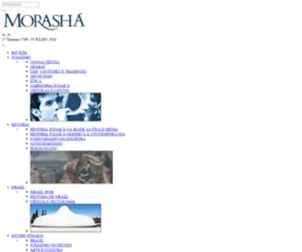 Morasha.com.br(Instituto Morashá de Cultura) Screenshot