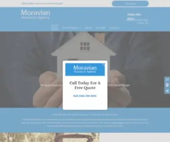 Moravianagency.com(Moravian Insurance Agency) Screenshot