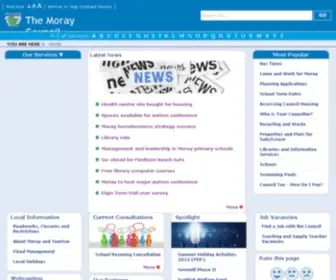 Moray.gov.uk(Moray Council) Screenshot