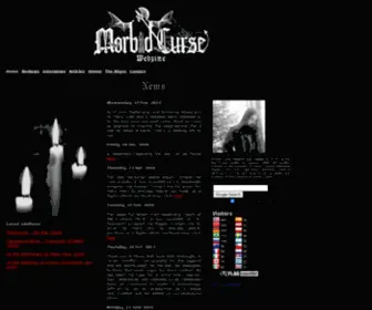 Morbidcurse.com(Morbid Curse Webzine) Screenshot