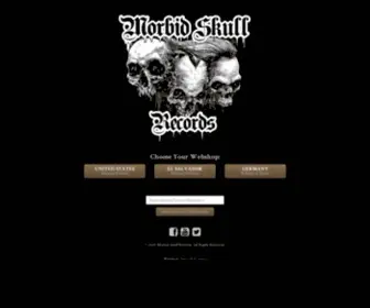 Morbidskullrecords.com(Morbid Skull Records) Screenshot