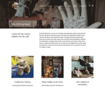 Morbitorium.co.uk(Oddities museum) Screenshot