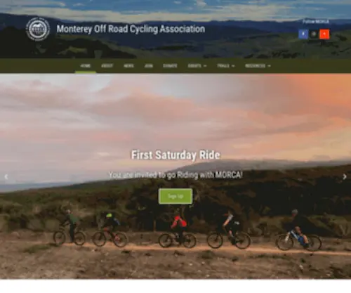 Morcamtb.org(Monterey Off Road Cycling Association) Screenshot