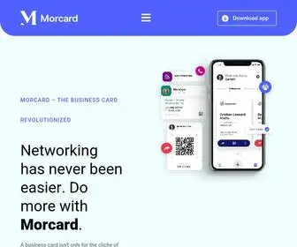 Morcard.app(A business card isn’t only for the cliche of the working environment but) Screenshot