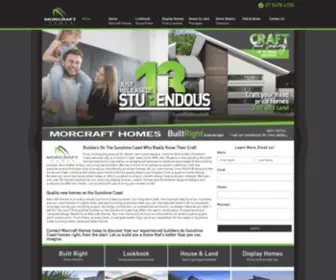 Morcrafthomes.com.au(Sunshine Coast Home Builder) Screenshot