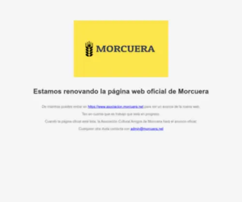 Morcuera.net(Renovando la web de Morcuera) Screenshot