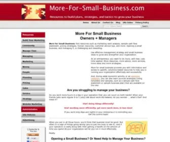 More-FOR-Small-Business.com(More for Small Business) Screenshot