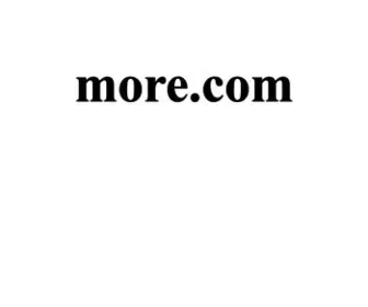 More.com(MORE Magazine) Screenshot