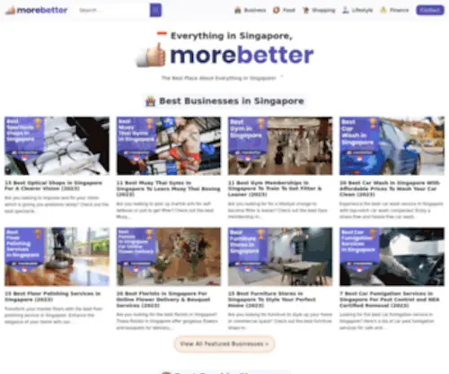 Morebetter.sg(Best In Singapore) Screenshot