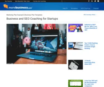 Morebusiness.com(Marketing plans & business plan examples for small business) Screenshot