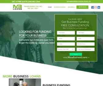 Morebusinessloans.co(Business Loan) Screenshot