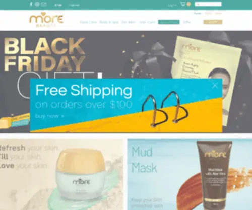 Moredeadsea.com(Dead Sea cosmetics) Screenshot