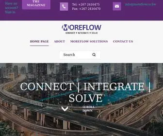 Moreflow.co.bw(A Siemens Approved Partner) Screenshot