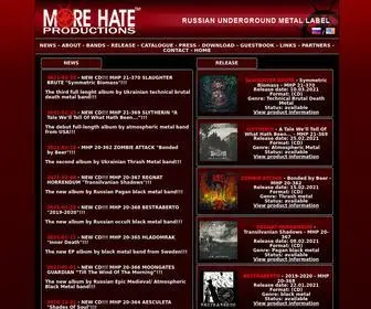 Morehate.com(More hate production) Screenshot