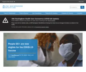 Morehead.org(UNC Rockingham Health Care) Screenshot