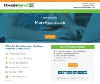 Morehearts.com(Buy a Domain Name) Screenshot