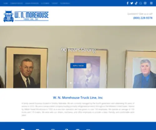 Morehousetruckline.com(Morehouse Truck Line) Screenshot