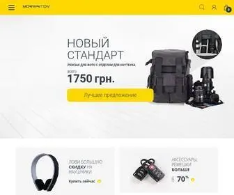 Morekitov.com.ua(Фоторюкзаки и аксессуары) Screenshot