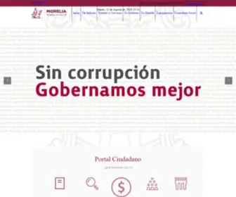 Morelia.gob.mx(Ayuntamiento de Morelia) Screenshot