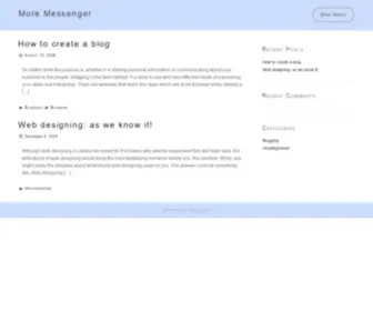 Moremessenger.com(Get more from your website) Screenshot