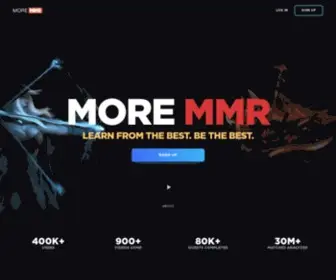 Moremmr.com(Dota 2 training from PRO) Screenshot
