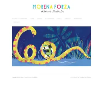 Morenaforza.com(Morena Forza Children's Illustration) Screenshot