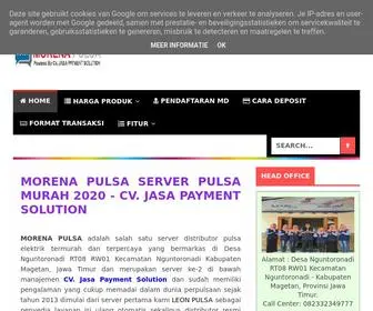 Morenapulsapayment.com(MORENA PULSA MURAH Reload Server Distributor Pulsa Termurah Terlengkap) Screenshot