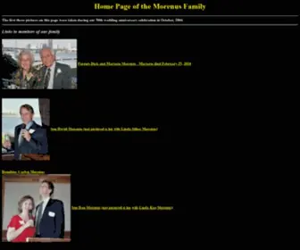 Morenus.org(Morenus Family) Screenshot