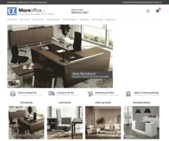 Moreoffice.dk(Kontormøbler på nettet) Screenshot