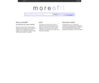 Moreofit.com(Moreofit is the first (and best)) Screenshot