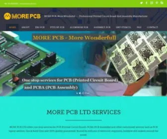 Morepcb.com(MORE PCB LTD) Screenshot