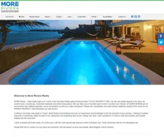 Moreriviera.com(MORE Riviera provides real estate buying and selling services) Screenshot