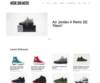Moresneakers.com(More Sneakers) Screenshot