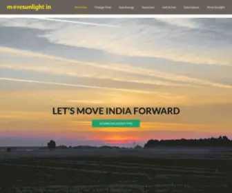 Moresunlight.in(Let's move India's time by 30 minutes forward. Huge social) Screenshot