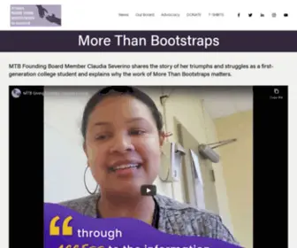 Morethanbootstraps.org(More Than Bootstraps) Screenshot