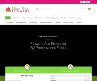 Morethanflowersmiami.com(Florist More Than Flowers) Screenshot