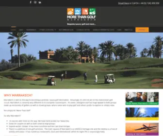 Morethangolfmarrakech.co.uk(Play golf in Marrakech) Screenshot