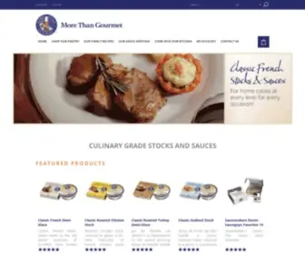 Morethangourmet.com(More than gourmet) Screenshot