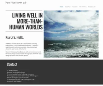 Morethanhumanlab.org(Morethanhumanlab) Screenshot