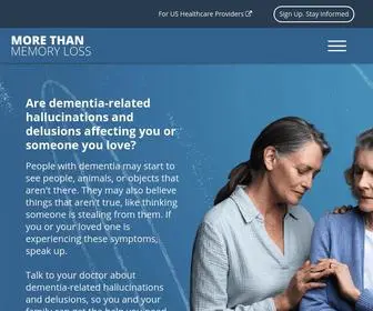 Morethanmemoryloss.com(Hallucinations & Delusions Related to Dementia) Screenshot