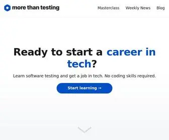 Morethantesting.com(More Than Testing) Screenshot