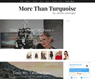 Morethanturquoise.com(More Than Turquoise by Jamie Lewinger) Screenshot
