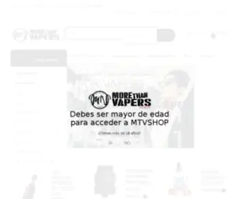 Morethanvapersshop.es(More Than Vapers Shop) Screenshot