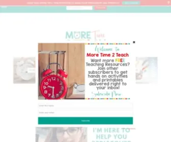 Moretime2Teach.com(Teaching takes time) Screenshot